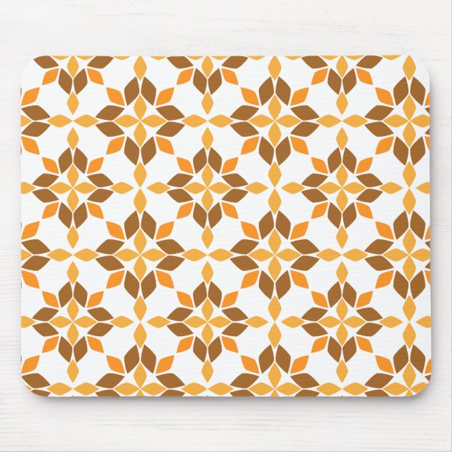 beautiful brown flower petal pattern mouse mat (Front)