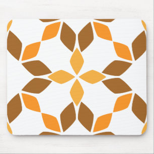 beautiful brown flower petal pattern mouse mat