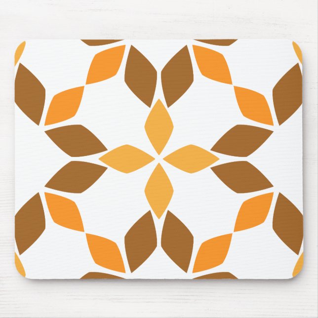 beautiful brown flower petal pattern mouse mat (Front)