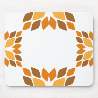 beautiful brown flower petal pattern mouse mat