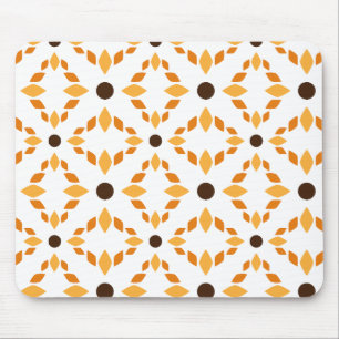 beautiful brown flower petal pattern mouse mat