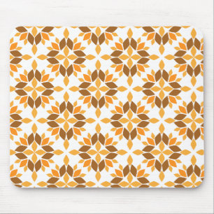 beautiful brown flower petal pattern mouse mat