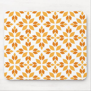 beautiful brown flower petal pattern mouse mat