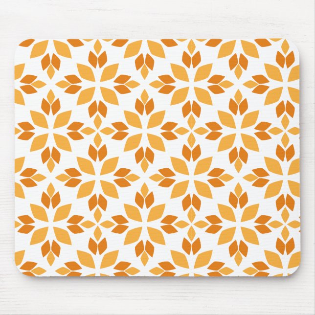beautiful brown flower petal pattern mouse mat (Front)