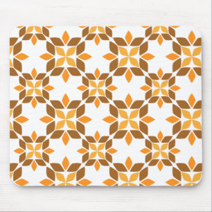 beautiful brown flower petal pattern mouse mat