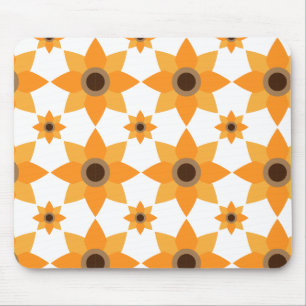 beautiful brown flower petal pattern mouse mat