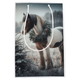 Beautiful Brown  Horse Equestrian Animal Love Medium Gift Bag