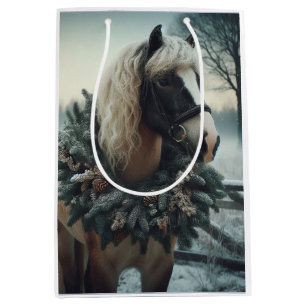 Beautiful Brown  Horse Equestrian Animal Love Medium Gift Bag