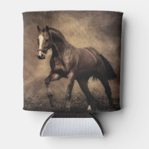 Beautiful brown horse throw pillow can cooler
