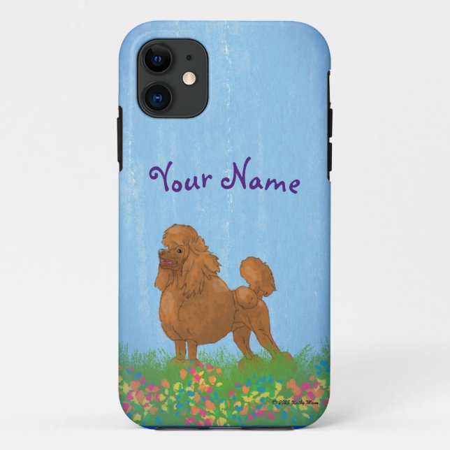 Beautiful Brown Poodle Case-Mate iPhone Case (Back)