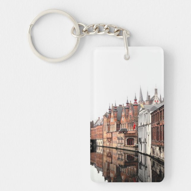 Beautiful Bruges. Acryl Sleutelhanger Key Ring (Front)