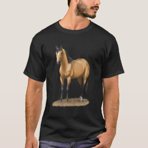 Beautiful Buckskin Dun Quarter Horse Stallion Hors T-Shirt