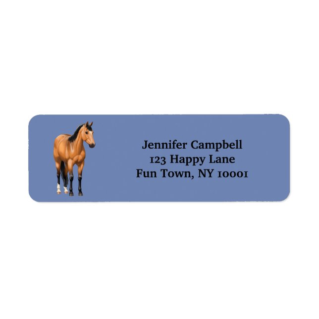 Beautiful Buckskin Quarter Horse (Front)