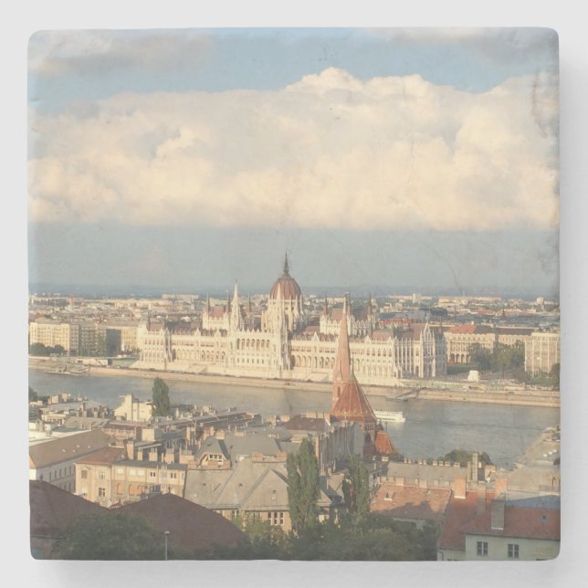 Beautiful Budapest Stone Coaster (Front)