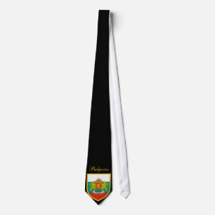 Beautiful Bulgaria Flag - Coat Arm Tie