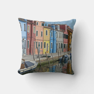 Beautiful Burano Throw Pillow