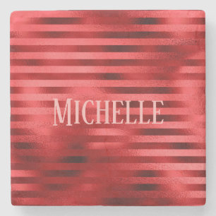 Beautiful burgundy stone coaster