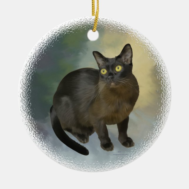 Beautiful Burmese Ceramic Tree Decoration (Front)