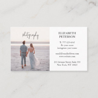 Beautiful business card for wedding photographer