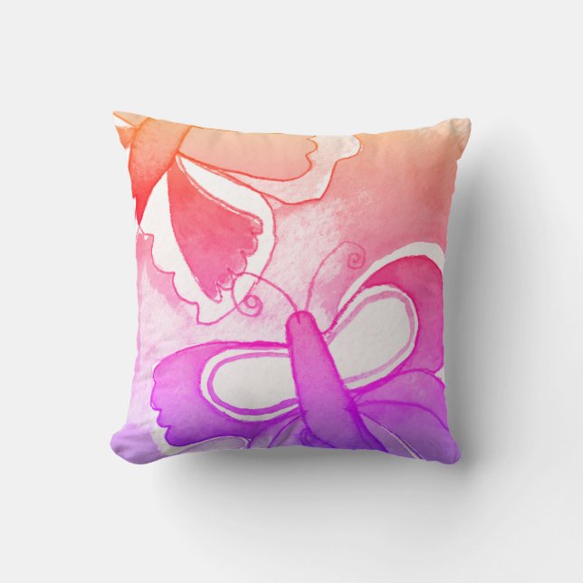 Beautiful butterflies cushion (Front)