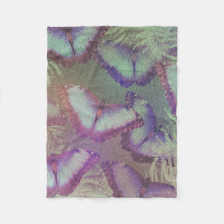 Beautiful butterflies fleece blanket
