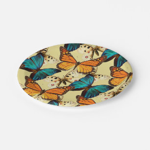 Beautiful Butterflies Paper Plate