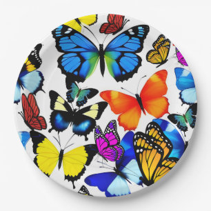 Beautiful Butterflies Paper Plate