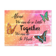 Beautiful Butterflies Pink Orange Motivational