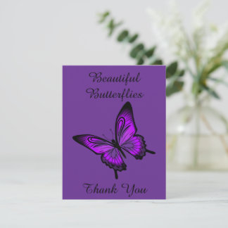 Beautiful Butterflies Thank You Card