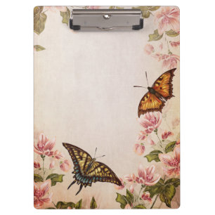 Beautiful Butterflies & Vintage Blossom Clipboard