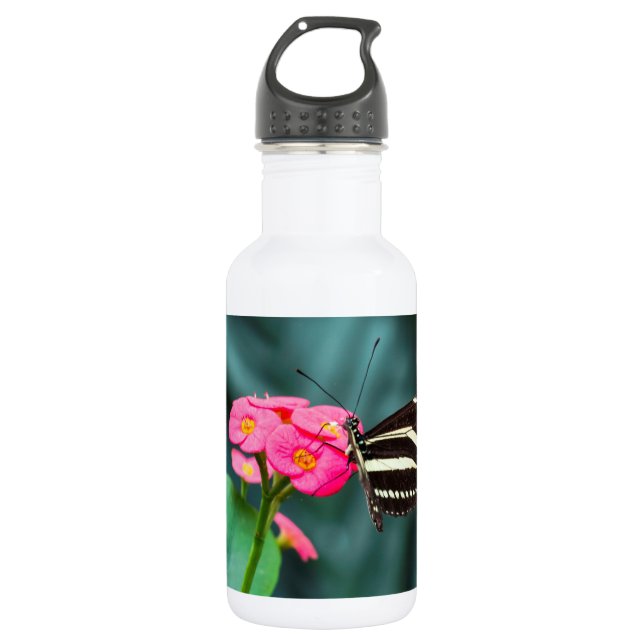 Beautiful butterfly  532 ml water bottle (Front)