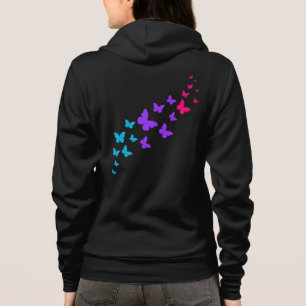 Beautiful Butterfly Androgynous Pride Design Hoodie