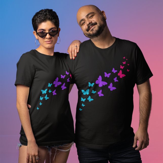 Beautiful Butterfly Androgynous Pride Design T-Shirt (Creator Uploaded)