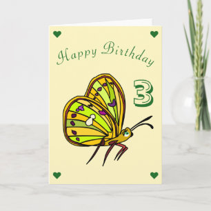 Beautiful Butterfly Birthday Card - Customisable