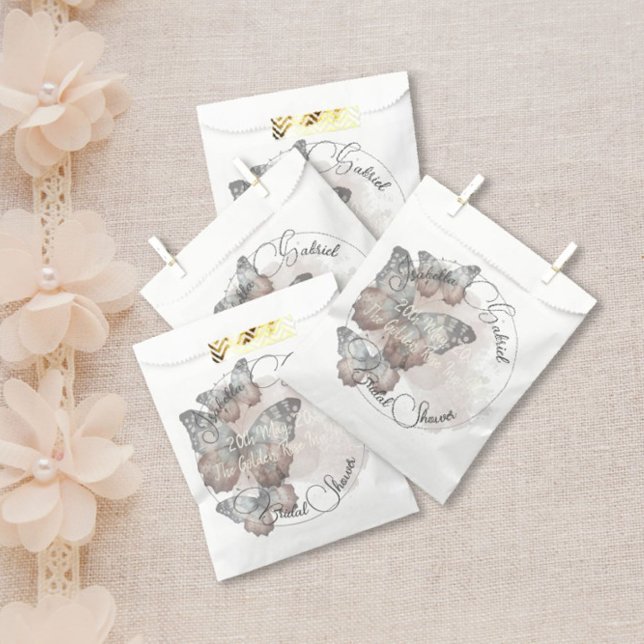 Beautiful Butterfly Bridal Shower  Favour Bags (Creator Uploaded)