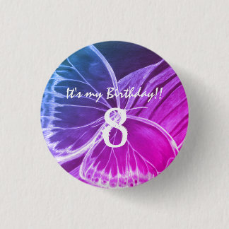 Beautiful Butterfly Button It's my birthday 8