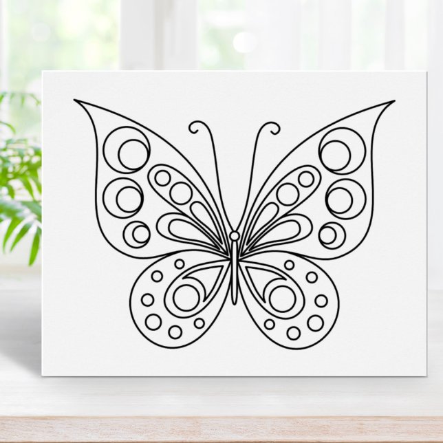 Beautiful Butterfly Colouring Page Poster (Creator Uploaded)