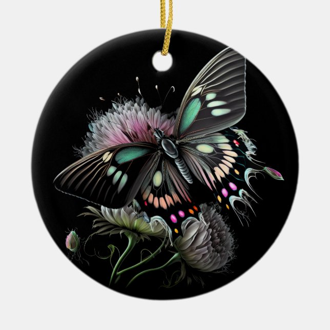 beautiful-butterfly-flower ceramic tree decoration (Front)