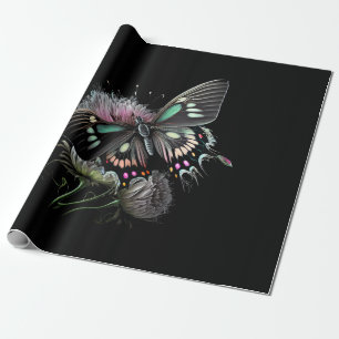beautiful-butterfly-flower wrapping paper
