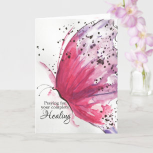 Beautiful Butterfly Get Well Card