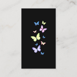 Beautiful Butterfly Girls Watercolor Butterlies Business Card
