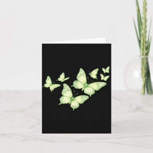 Beautiful Butterfly Green Butterfly Lovers Women Card