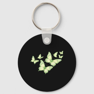 Beautiful Butterfly Green Butterfly Lovers Women Key Ring