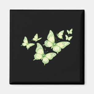Beautiful Butterfly Green Butterfly Lovers Women Magnet