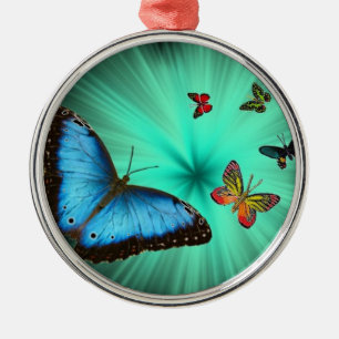 Beautiful Butterfly Journey Metal Tree Decoration