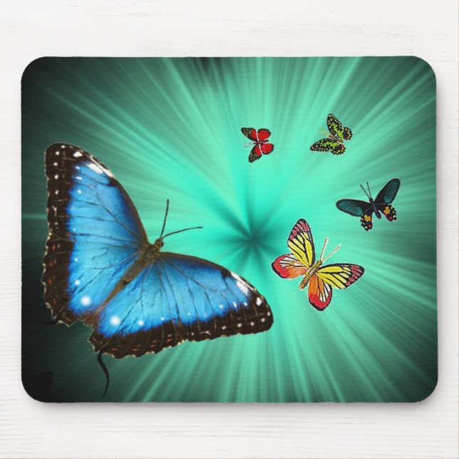 Beautiful Butterfly Journey Mouse Mat (Front)