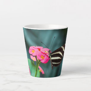 Beautiful butterfly  latte mug