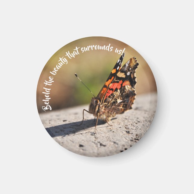Beautiful Butterfly Magnet (Front)