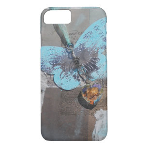 Beautiful Butterfly Mixed Media Art iPhone 8/7 Case