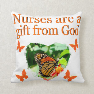 BEAUTIFUL BUTTERFLY NURSING DESIGN CUSHION